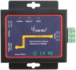 Ethernet RJ45 to RS485 Converter Device Server Ethernet Adapter