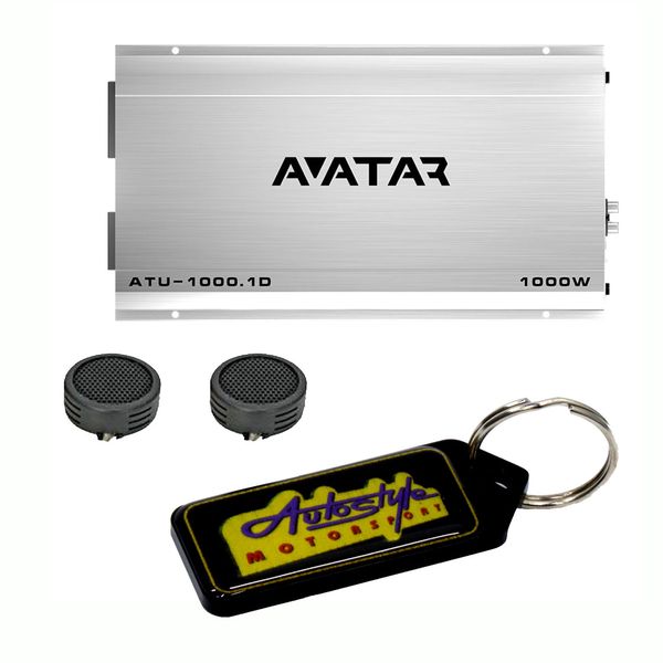Deaf Bonce Avatar ATU-1000.1 Class D Amplifier &amp; Evo Tweeters &amp; Key Holder
