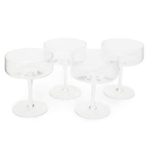 George &amp; Mason - Venezia Crystal Cocktail Glasses - Set of 4