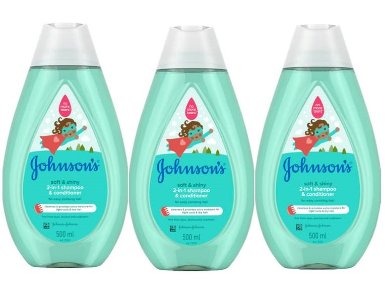 Johnson's - Shampoo &amp; Conditioner - Soft &amp; Shiny (3 x 200ml)