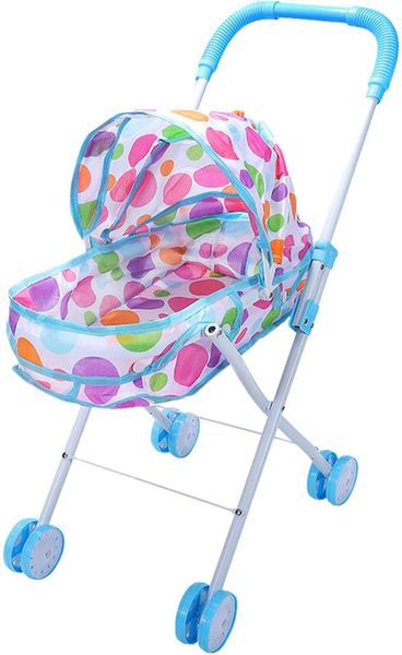 Toddler Doll Stroller For Indoor and Outdoor - Blue