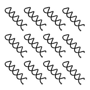 Spin Pins Non-Scratch Round Tips Twist Screw Hair Pins - 12 Pack