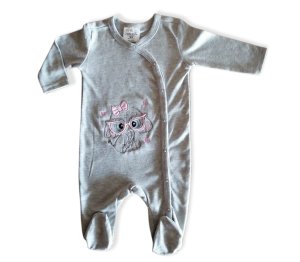Little Leila - White elephant bodysuit - baby
