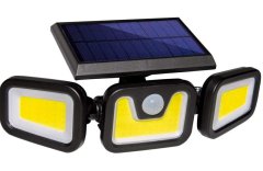 JNC-Solar Motion Sensor Outdoor Light-3 Head Cob