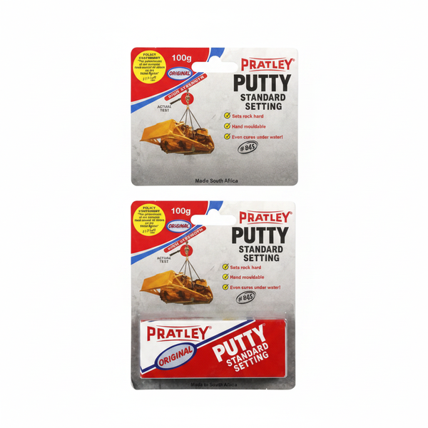 Pratley Standard Epoxy Putty Two-Part Adhesive &amp; Filler 100g - 2 Pack