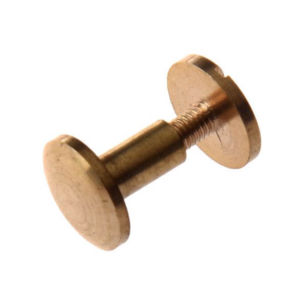 10x Arc Solid Brass Button Stud Screw Nail Leather Rivet Belt 8mm