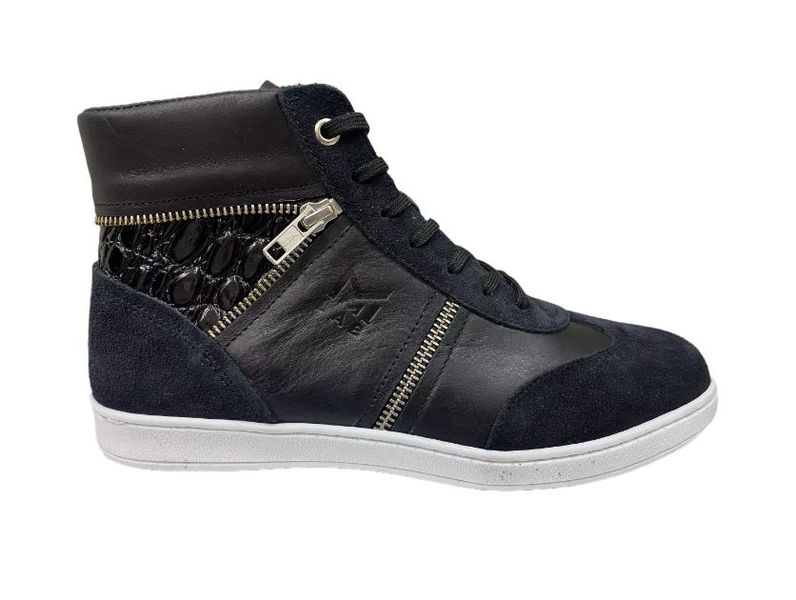 Make My Shoes - Men's Black Ankle Lace-up Boots