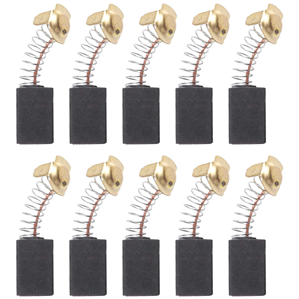 10 Pcs 17×13×7Mm Power Tool Motor Carbon Brush Black+Gold+Silver