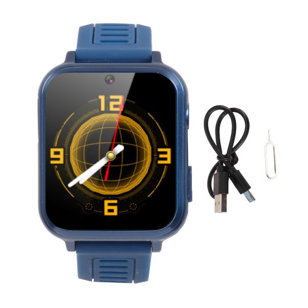 S16 Smartwatch IPS HD Color Touch Screen Dual Cameras Kids Phone Watch Blue