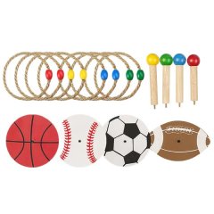 Kids' Motor Skill Training Toy - Outdoor Grass Rope Ring Toss Game