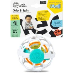 Baby Einstein Grip &amp; Spin Oball Baby Rattle Toy For Ages 0m+