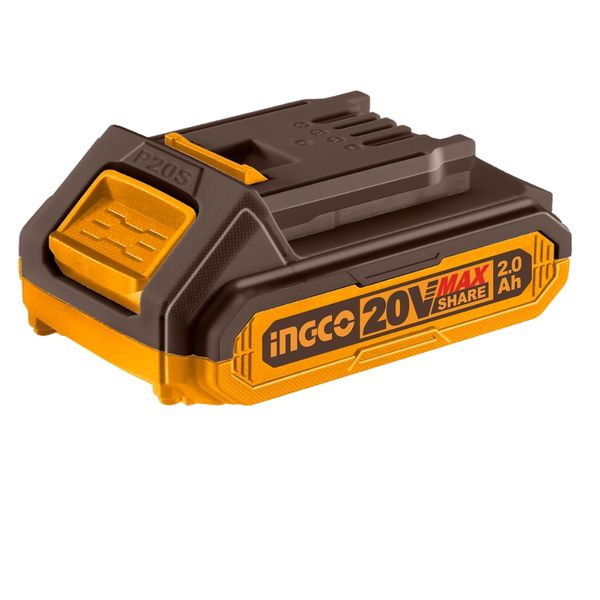 Ingco - Professional 2.0Ah Lithium-Ion Battery - 20V with Battery Indicator