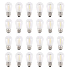 24 Pack 3V Led S14 Replacement Light Bulbs Solar Compatible with Universal