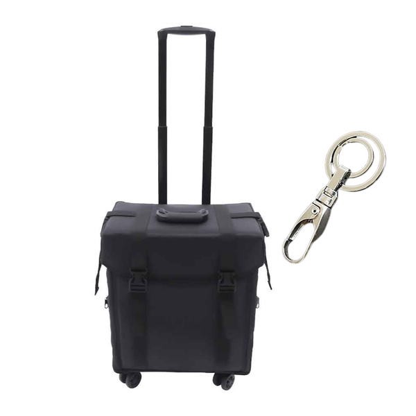 2 in 1Cosmetic Trolley Portable Organizer Box Large Makeup Storage / Wheel