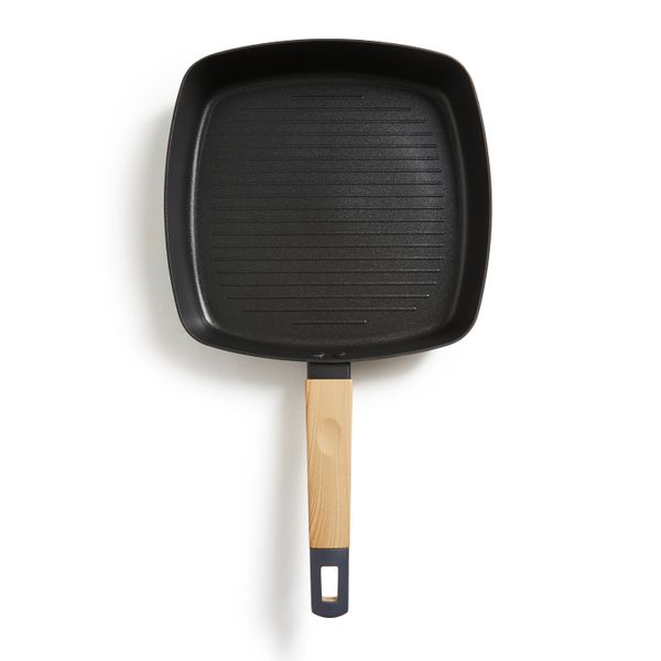 George &amp; Mason Non Stick Square Black Griddle - 26CM (2.2L)