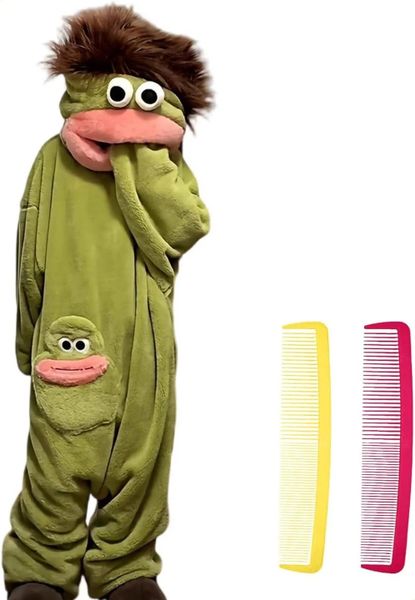 Adult Silly Onesie Pajamas with Shoes and Combs