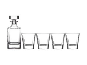 Maxwell and Williams Diamante Whisky decanter and tumbler set - Set of 5