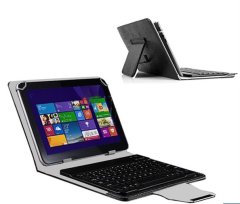 Universal Detachable Magnetic Bluetooth Keyboard &amp; Case for 7' Tablet - Black