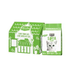 Kit Cat Soya Clump Cat Litter - Soya Clump Green Tea Bulk Unit (6 x 7L)