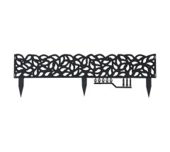 Garden Edging Falling Leaf Decorative Screen Charcoal 150 x 900 x 7 mm