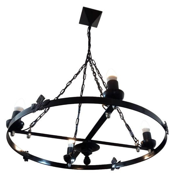 Chandelier Wagonwheel 4 Light