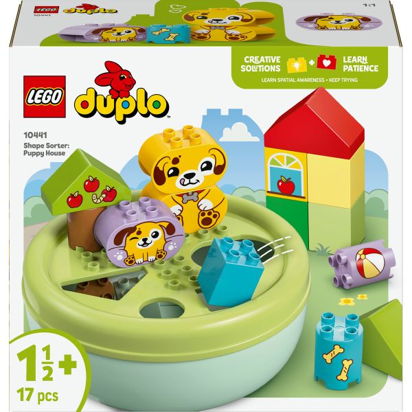 LEGO® DUPLO® My First Shape Sorter: Puppy House Toddler Learning Toy 10441