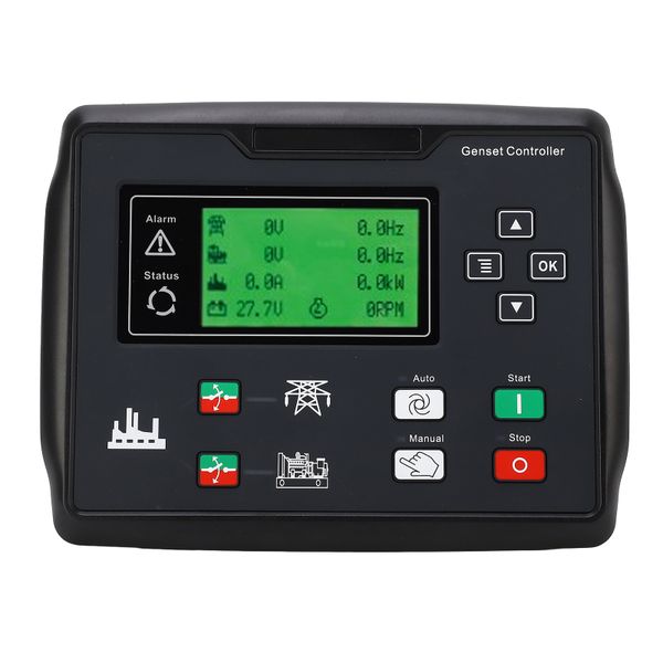Automatic Start Controller for Diesel Generator Multilingual Genset Panel