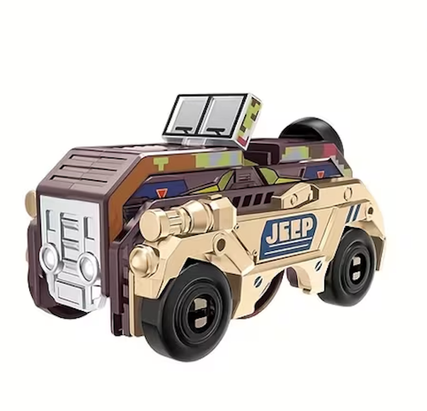 Transforming Desert Camo Jeep Fidget Spinner