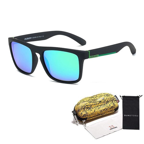 Dubery - Auqua Men's Lifestyle Polarized Sunglasses with SS Sleeve