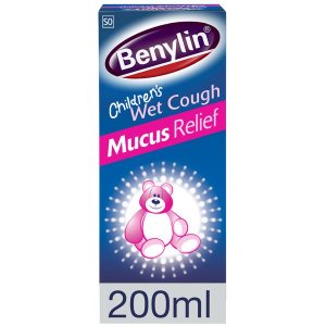 Benylin Children's Wet Cough Syrup Mucus Relief Ages 2 to 12 200ml
