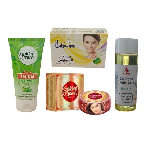 Golden Pearl Beauty Combo with Alkaram Collagen Skin Oil