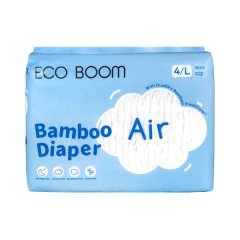 Eco Boom - Air Bamboo Baby Nappies Pack of 30 - Large - 240 Nappies
