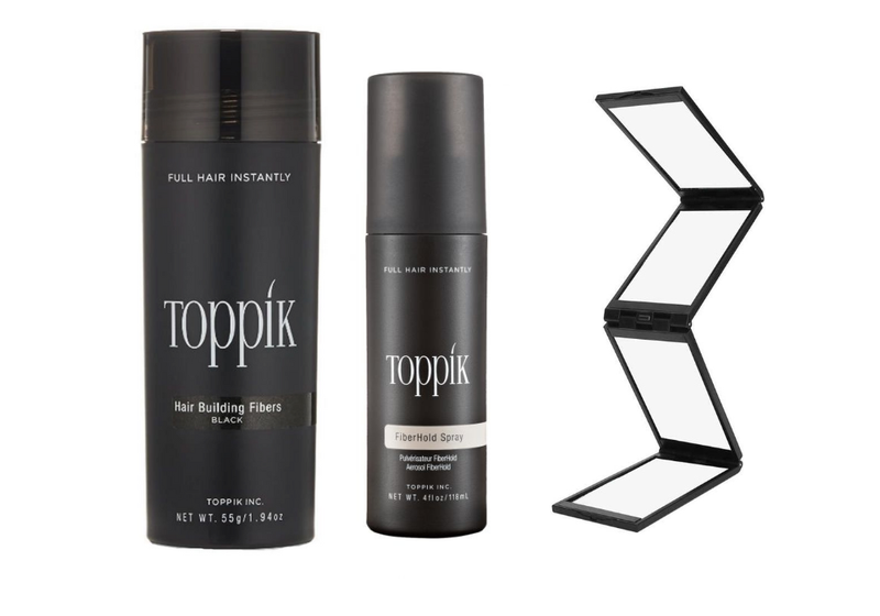 Toppik Hair Building Fibers For Hairloss Deluxe Set - Medium brown 55g