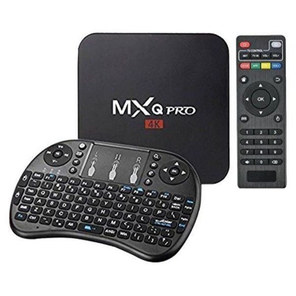 Android TV Box - MXQ Pro 4K 5G HD TV Box PLUS Mini Backlit Keyboard