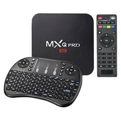 Android TV Box - MXQ Pro 4K 5G 4K HDR Ultra-HD TV Box + Backlit Keyboard