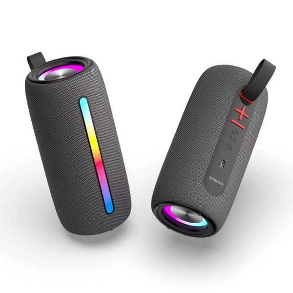 Skyworth BTS2 Portable Bluetooth Speaker with Radio FM Light, Rechargeable