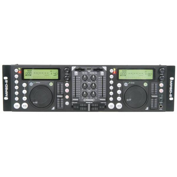 Citronic MPSD-2 - USB / Dual SD Card / MP3 Player &amp; Mixer
