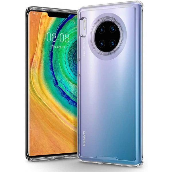 Boo Shockproof TPU Gel Cover Compatible with Huawei Mate 30 Pro - Clear
