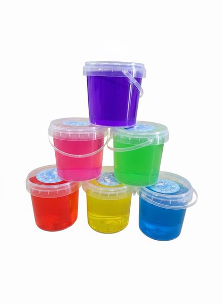 1Kg Slime Tub Sensory Play Toy for Kids in 6 Fun Stretchy Colors