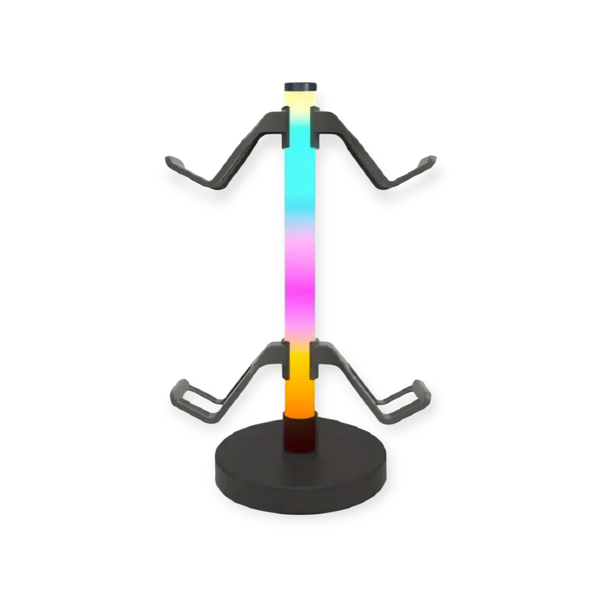 USB Powered RGB Desktop Game Controller/Headphone Holder Light Stand