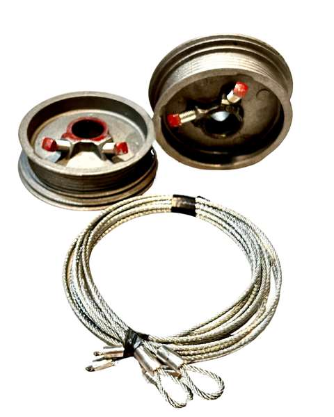Sectional Overhead Door Torsion Drums Left &amp; Right &amp; 2,6m Torsion Cable