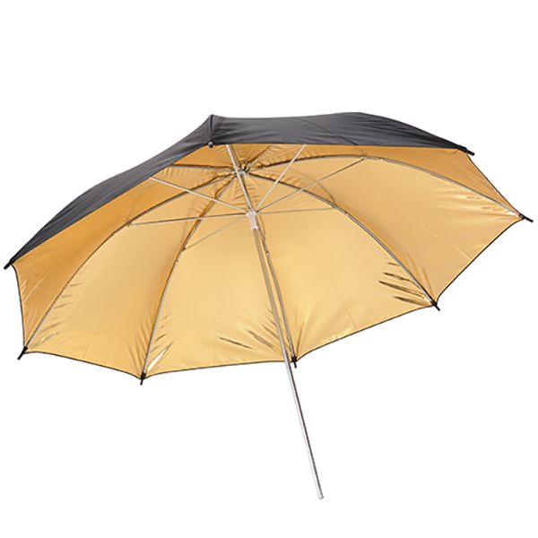 E-Photo 100cm PRO Black and Gold Reflective Umbrella 8mm Tube - SN161