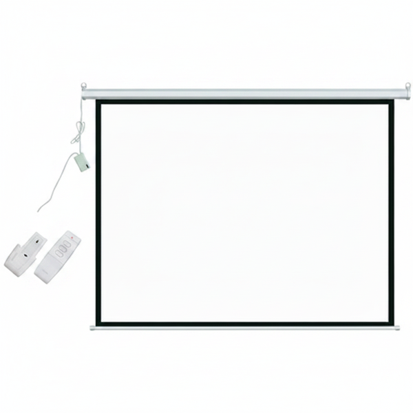 Esquire 180x180 cm Motorized Projector Screen with RF Remote