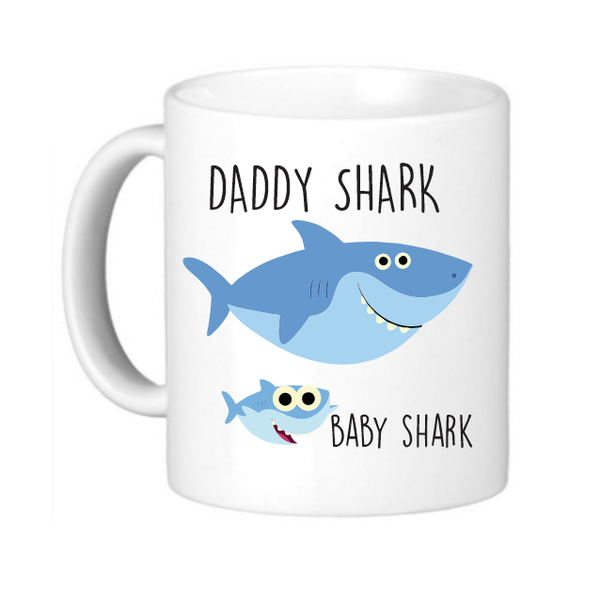 Daddy Shark Coffee Mug - Fun Gift for Fathers
