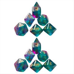 Two-Color Set Multi-Sided Digital Dice Dragon &amp; Dungeon Game Board Game