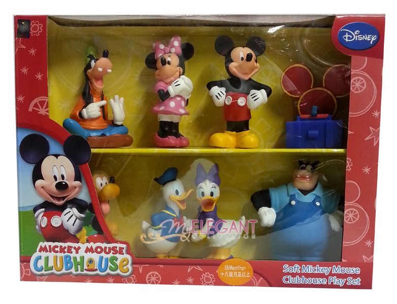 Mickey Mouse Club House Soft 8pc Figurine Set
