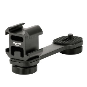 Ulanzi PT-3 Triple Cold Shoe Extension Bracket for Cameras &amp; Smartphones