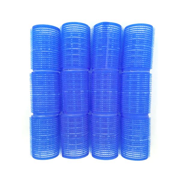 Hook and Loop Rollers 40mm - Blue - Pack of 12
