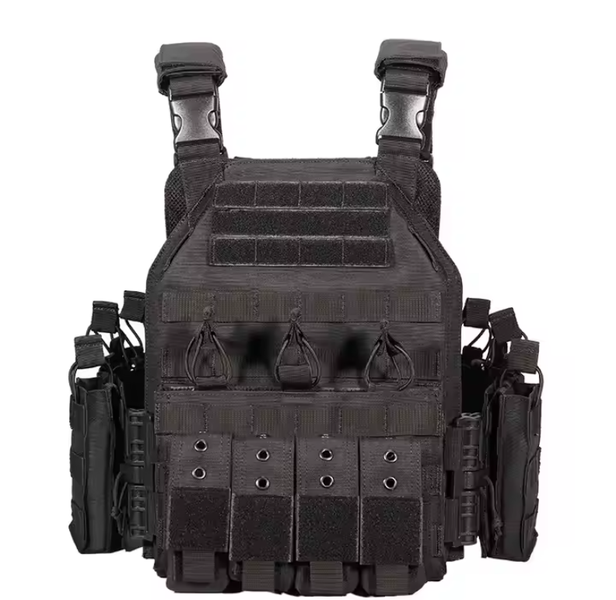 Durable Multi-Pocket Tactical Vest - Ideal for Security, Hunting &amp; Outdoor