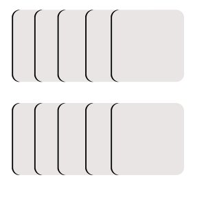 Sublimation Blank-Set of 10 Sublimation Square Coasters